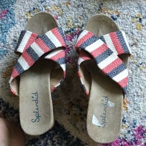 Red white blue platforms